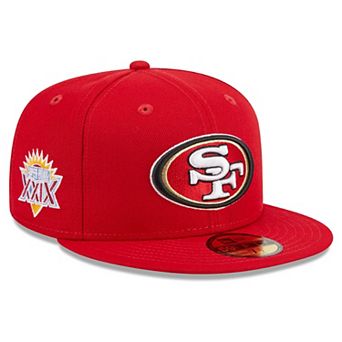 Men's New Era Scarlet San Francisco 49ers Main Patch 59FIFTY Fitted Hat