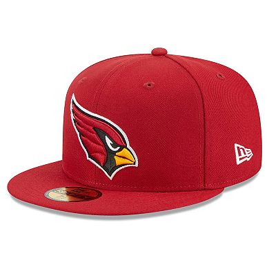 Men's New Era Cardinal Arizona Cardinals Main Patch 59FIFTY Fitted Hat