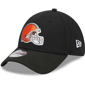 Men's New Era Black Cleveland Browns Main 39THIRTY Flex Hat