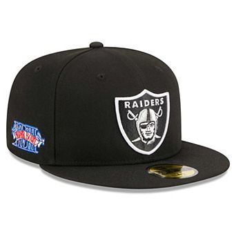 Men's New Era Black Las Vegas Raiders Main Patch 59FIFTY Fitted Hat