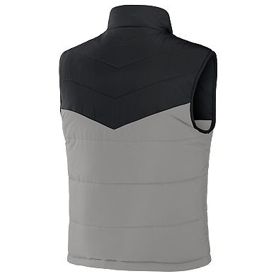 Men's NFL x Darius Rucker Collection by Fanatics Black Las Vegas Raiders Colorblocked Full-Zip Vest