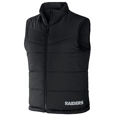 Men's NFL x Darius Rucker Collection by Fanatics Black Las Vegas Raiders Colorblocked Full-Zip Vest