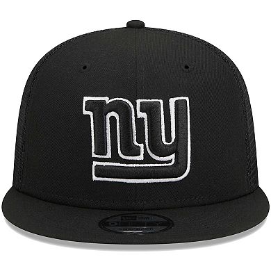 Men's New Era Black New York Giants Main Trucker 9FIFTY Snapback Hat