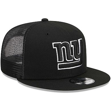 Men's New Era Black New York Giants Main Trucker 9FIFTY Snapback Hat