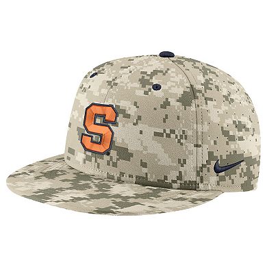 Men's Nike Camo Syracuse Orange Aero True Baseball Performance Fitted Hat