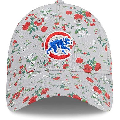 Women's New Era Gray Chicago Cubs Bouquet 9TWENTY Adjustable Hat