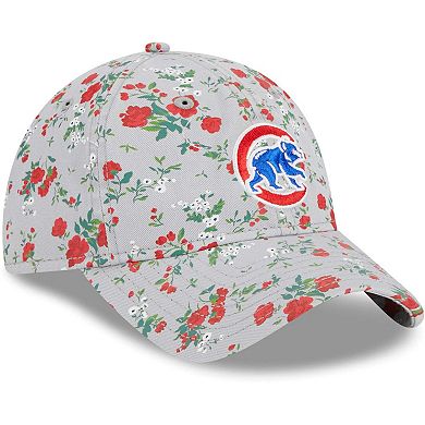 Women's New Era Gray Chicago Cubs Bouquet 9TWENTY Adjustable Hat