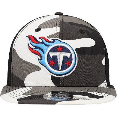 Youth New Era Camo Tennessee Titans Trucker 9FIFTY Snapback Hat