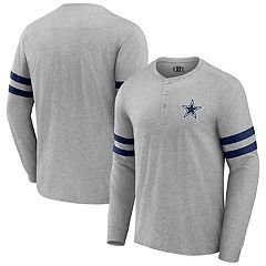 Men's Troy Aikman Heathered Gray Dallas Cowboys Akron Player Name & Number  T-Shirt