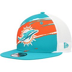 Men's New Era Aqua Miami Dolphins Combine Authentic Split Defense Pullover Hoodie