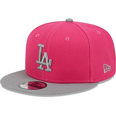 Men's New Era Pink Los Angeles Dodgers Two-Tone Color Pack 9FIFTY ...