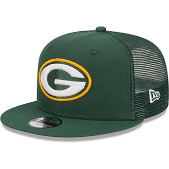 Youth New Era Green Green Bay Packers Main Trucker 9FIFTY Snapback Hat