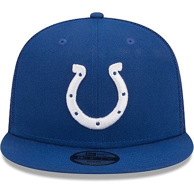 Youth New Era Royal Indianapolis Colts Main Trucker 9FIFTY Snapback Hat