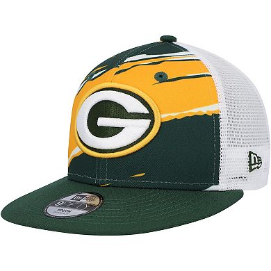 Youth New Era Green Green Bay Packers Tear 9FIFTY Snapback Hat