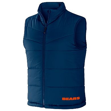 Men's NFL x Darius Rucker Collection by Fanatics Navy Chicago Bears Colorblocked Full-Zip Vest