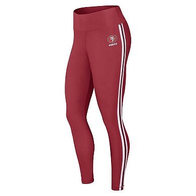 Women's WEAR by Erin Andrews Scarlet San Francisco 49ers Color Block Leggings