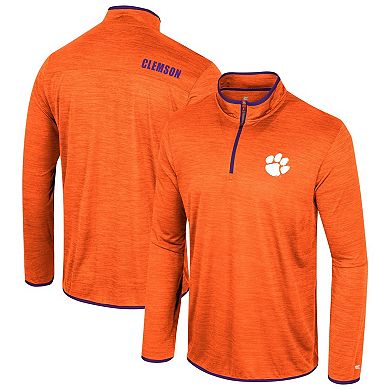 Men's Colosseum Orange Clemson Tigers Wright Quarter-Zip Windshirt