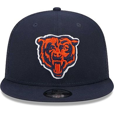 Youth New Era Navy Chicago Bears Alternate Logo Main Trucker 9FIFTY Snapback Hat