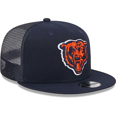 Youth New Era Navy Chicago Bears Alternate Logo Main Trucker 9FIFTY Snapback Hat