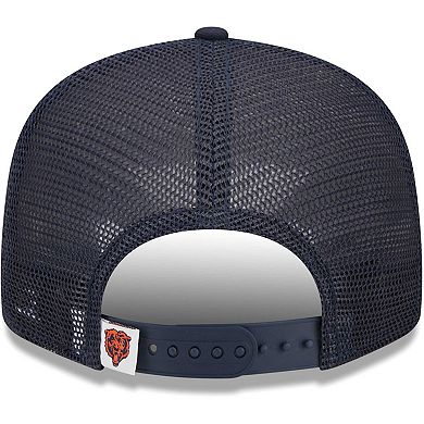 Youth New Era Navy Chicago Bears Alternate Logo Main Trucker 9FIFTY Snapback Hat