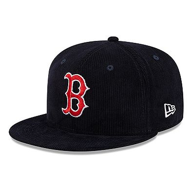 Men's New Era Navy Boston Red Sox Throwback Corduroy 59FIFTY Fitted Hat