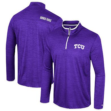 Men's Colosseum Purple TCU Horned Frogs Wright Quarter-Zip Windshirt