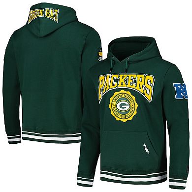 Men's Pro Standard Green Green Bay Packers Crest Emblem Pullover Hoodie
