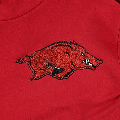 Women's Gameday Couture Cardinal/Black Arkansas Razorbacks Matchmaker Diagonal Cowl Pullover Hoodie