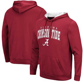 Men's Colosseum Crimson Alabama Crimson Tide Resistance Pullover Hoodie
