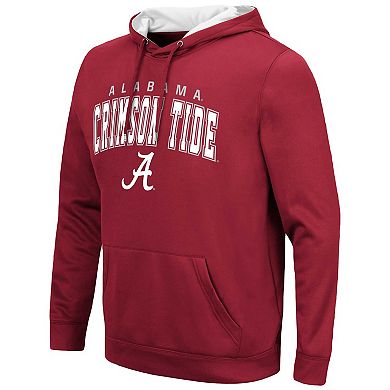 Men's Colosseum Crimson Alabama Crimson Tide Resistance Pullover Hoodie