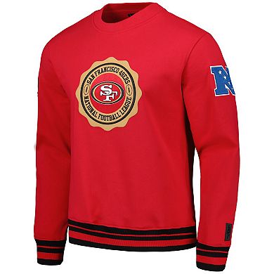 Men's Pro Standard Scarlet San Francisco 49ers Crest Emblem Pullover ...