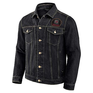 Men's Darius Rucker Collection by Fanatics Black South Carolina Gamecocks Button-Up Denim Jacket