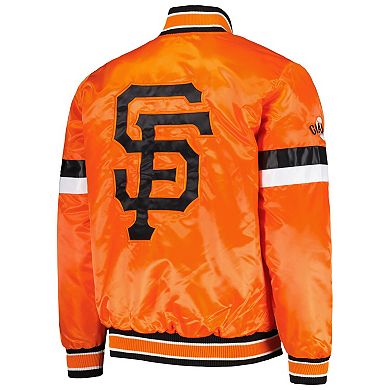 Men's Starter Orange San Francisco Giants Home Game Satin Full-Snap ...