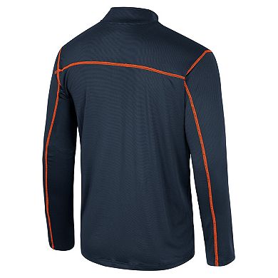 Men's Colosseum Navy Auburn Tigers Cameron Quarter-Zip Windshirt