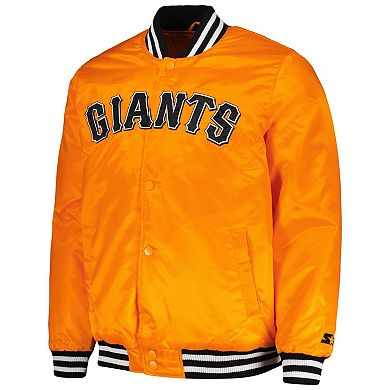 Men's Starter Orange San Francisco Giants Cross Bronx Fashion Satin ...