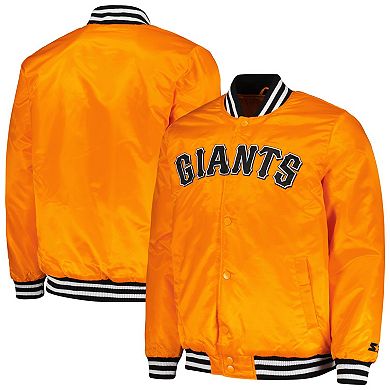 Men's Starter Orange San Francisco Giants Cross Bronx Fashion Satin ...