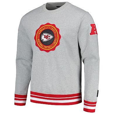 Men's Pro Standard Heather Gray Kansas City Chiefs Crest Emblem ...