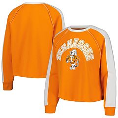 Women's Pressbox Orange Clemson Tigers Comfy Cord Vintage Wash Basic Arch  Pullover Sweatshirt