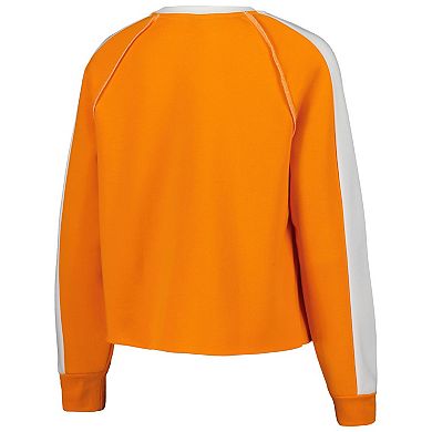 Women's Gameday Couture Tennessee Orange Tennessee Volunteers Blindside Raglan Cropped Pullover Sweatshirt