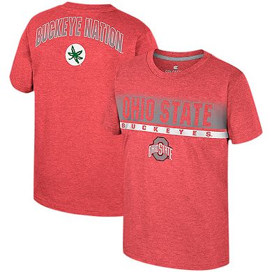 Youth Colosseum Scarlet Ohio State Buckeyes Finn T-Shirt