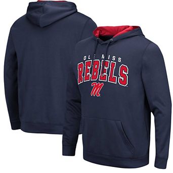 Men's Colosseum Navy Ole Miss Rebels Resistance Pullover Hoodie