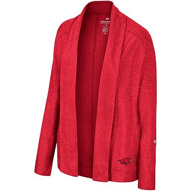 Women's Colosseum Cardinal Arkansas Razorbacks Morningside Cardigan Sweater