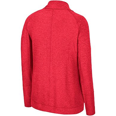 Women's Colosseum Cardinal Arkansas Razorbacks Morningside Cardigan Sweater