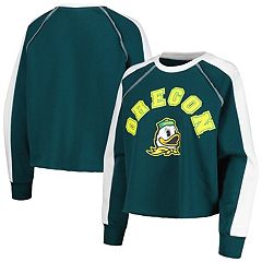 Women's Gameday Couture Green Oregon Ducks Hall of Fame Colorblock Pullover  Hoodie