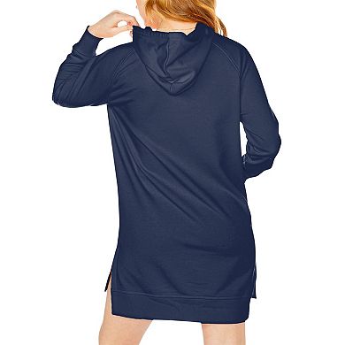 Women's Gameday Couture Navy Auburn Tigers Take a Knee Raglan Hooded Sweatshirt Dress