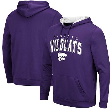 Men's Colosseum Purple Kansas State Wildcats Resistance Pullover Hoodie