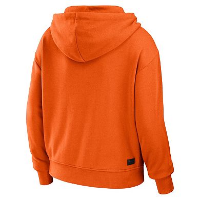 Women's WEAR by Erin Andrews Orange Clemson Tigers Colorblock Full-Zip Hoodie Jacket