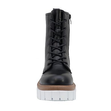 Yoki Mikeey-18 Women's Lace-Up Lugsole Boots