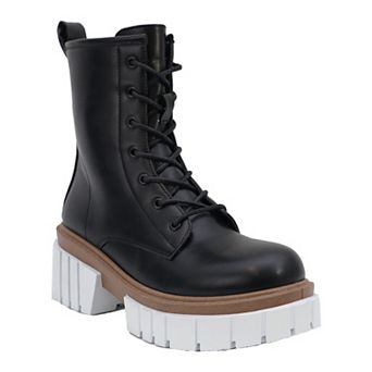 Yoki Mikeey-18 Women's Lace-Up Lugsole Boots