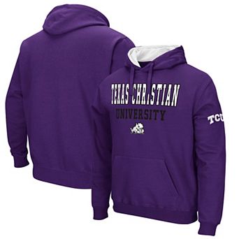 Men's Colosseum Purple TCU Horned Frogs Sunrise Pullover Hoodie